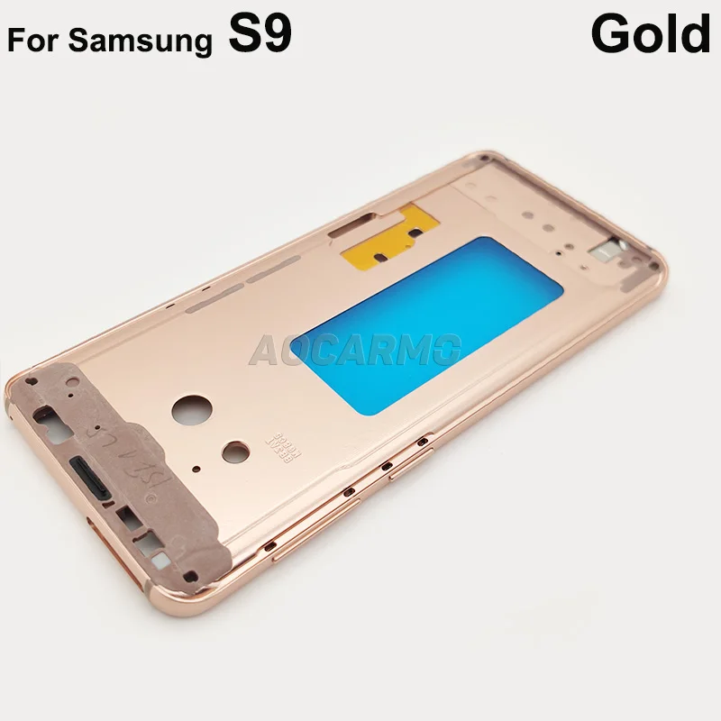 Case da Habitação com Botões Peça de Substituição para Samsung Aocarmo Quadro Médio Moldura Frontal Galaxy s9 Sm-g9600 8 Cheap Estojos de celular