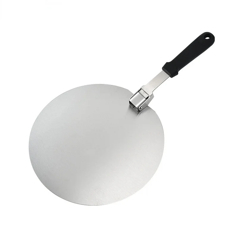 

10/12 Inch Metal Pizza Shovel Long Handle Foldable Peel Paddle Pastry Cake Baking Accessories Cutter Kitchen Tools Pizza Peel