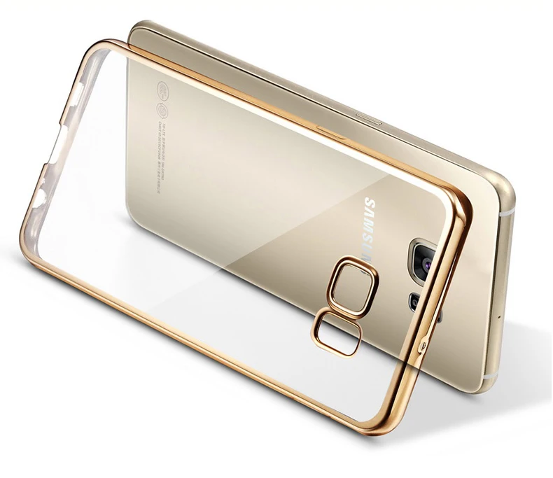 UPaitou роскошный позолоченный Мягкий ТПУ чехол для samsung Galaxy S5 S6 S7 Edge S8 S9 Plus C5 C7 C9 Pro Note 8