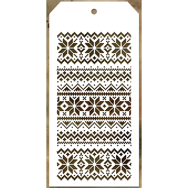 

2021 New Label Tag Plastic Stencil For DIY Craft Making Lace Pattern Scrapbooking Background Greeting Card No Metal Cutting Dies