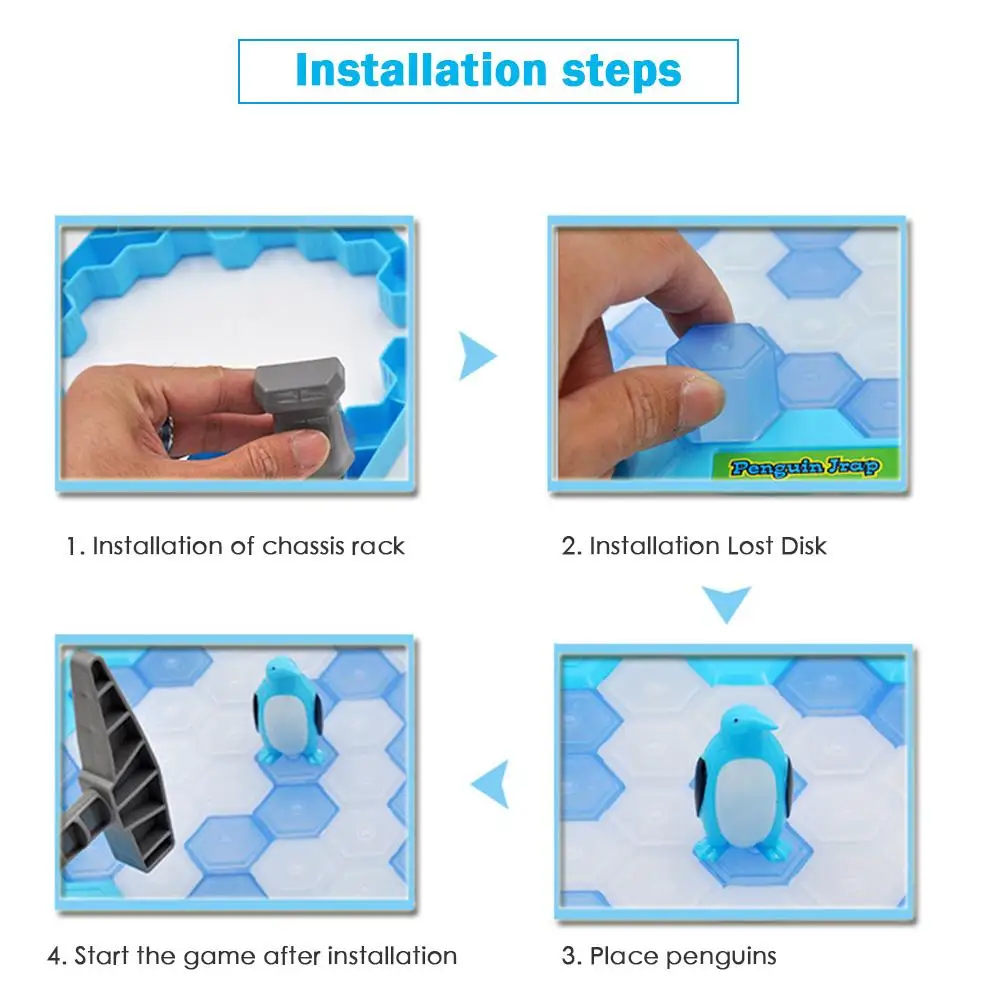 Пингвин детская игра головоломка развивающие интеллект интерес сломать кубики