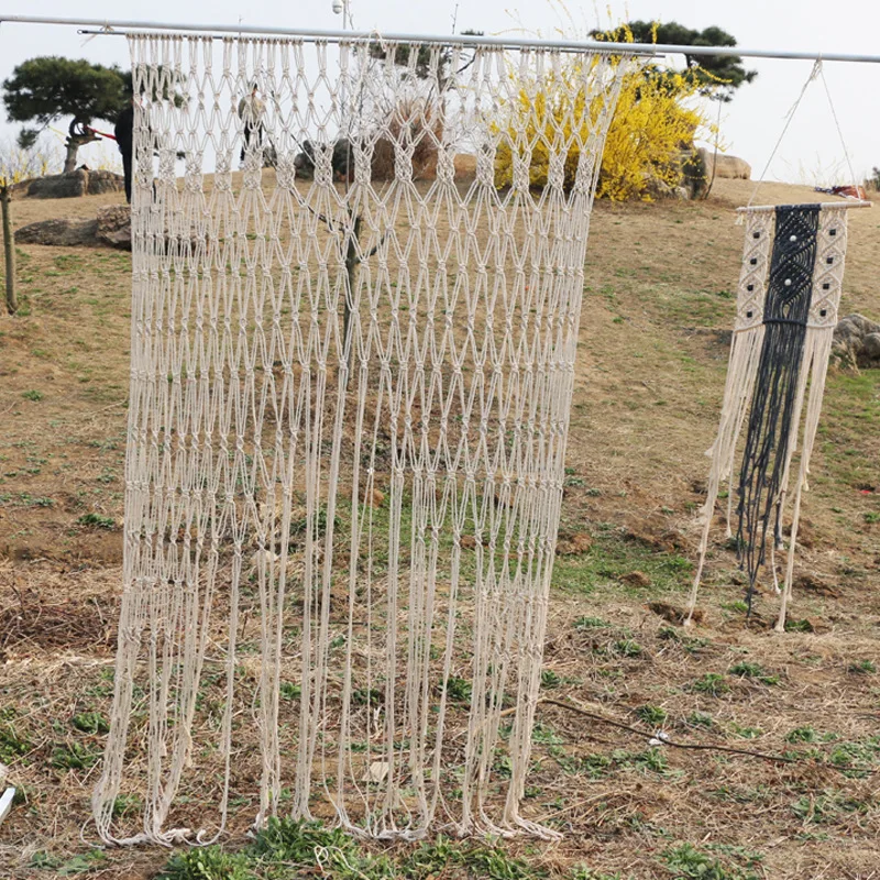 Богемные Макраме Тканые Ручной Работы Висячие гобелены свадебный фон дверь