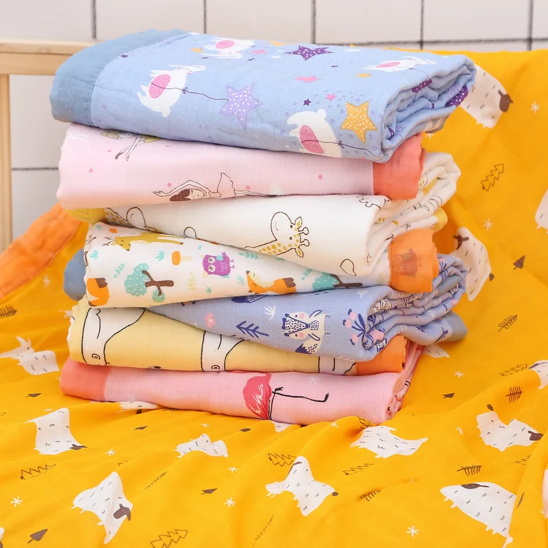 Пеленки Elinfant из муслина для новорожденных 1 шт. 4 слоя 100% хлопок|Хлопчатобумажные
