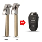 Jingyuqin 1p пустой корпус для дистанционного ключа лезвие Uucut для Peugeot 308 508 для Citroen C4 DS4 DS5 смарт-ключ