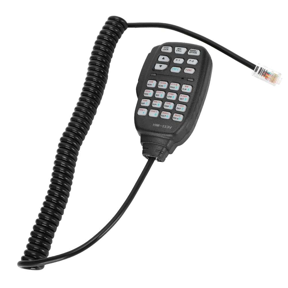 

HM-133V Mini Hand Microphone 8-Pin Walkie Talkie IC-208H IC-2100H IC-2200H Radio