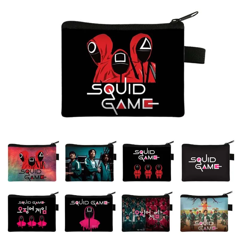 

Чехол для карандашей с рисунком ТВ-кальмара, детский чехол для хранения ключей, Игровая приставка большой емкости с круглым, треугольным, кв...