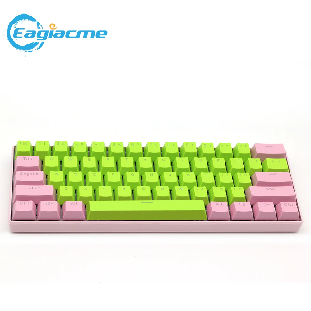 

61-Key RGB Backlit Gaming Mechanical Keyboard Bluetooth 5.0 Wireless Type-C Double Color Gaming Keyboards For Tablet Desktop