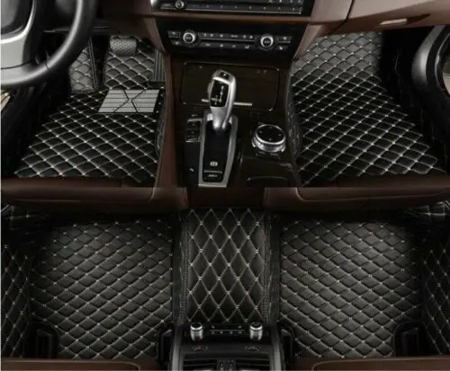 black beige Подходит для Ford Escape 2009- коврики напольные ковры водонепроницаемые - Название цвета: black beige