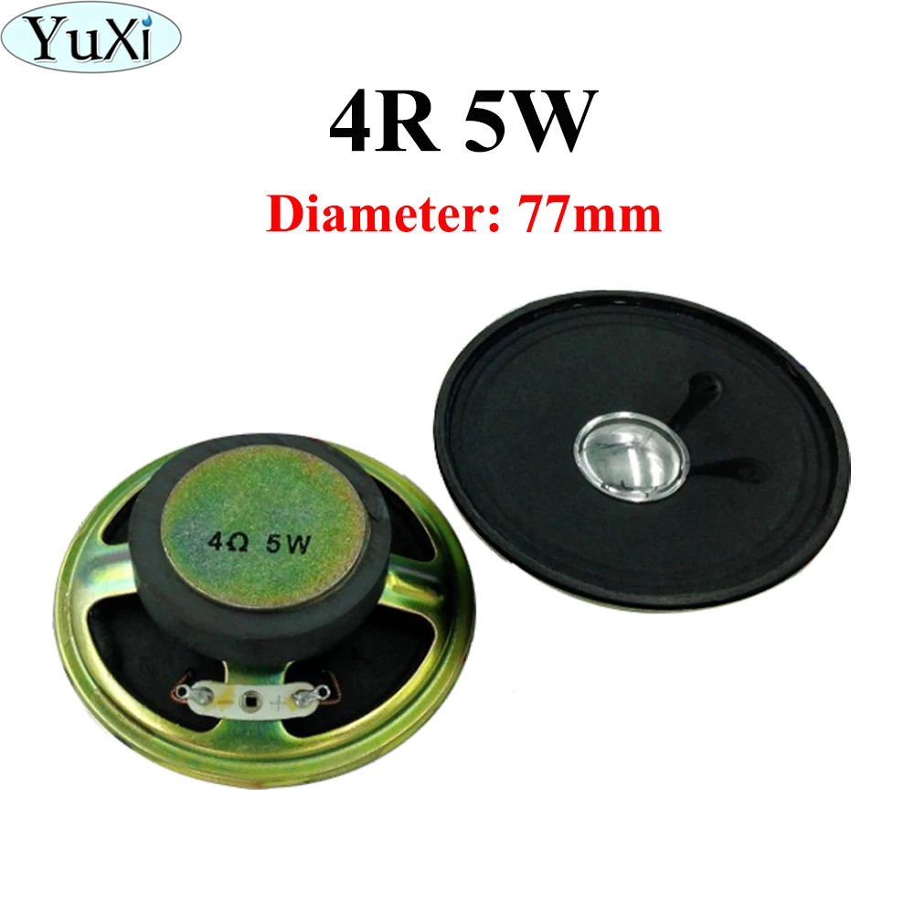Юйси 1 шт. 3 дюймов аудио Porble Динамик 4Ohm 5 Вт DIY внешняя Магнитная HiFi полный диапазон