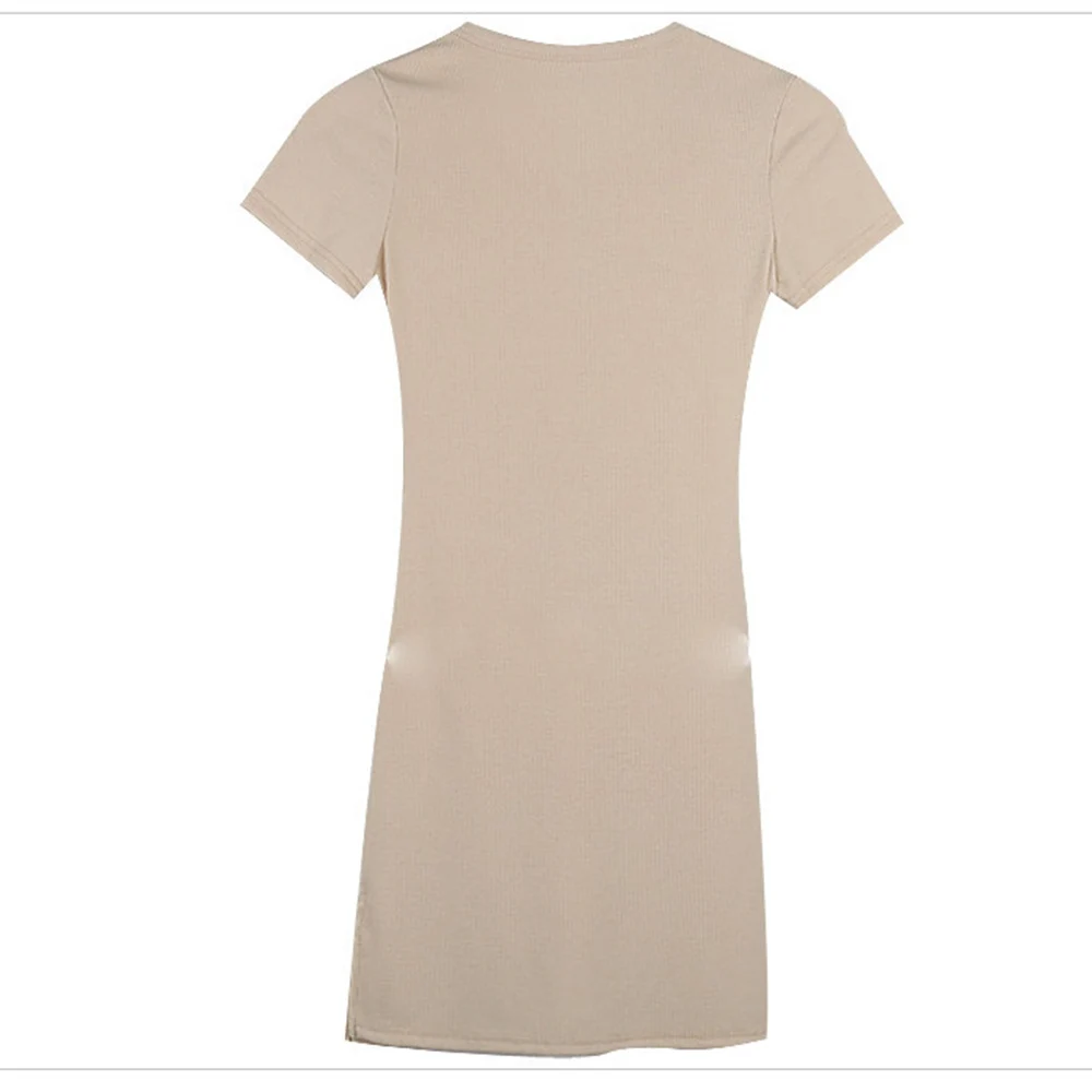 Соблазнительное платье весна-лето 2020 облегающие однотонные платья для