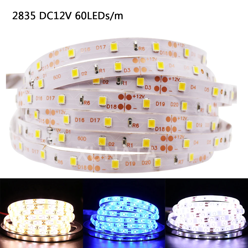 5 м Светодиодная лента 5054 5050 SMD 120 светодиодный 60 светодиодный 2835 5630 12 В DC гибкий светильник водонепроницаемый гибкий светодиодный светильник для украшения дома 8 цветов
