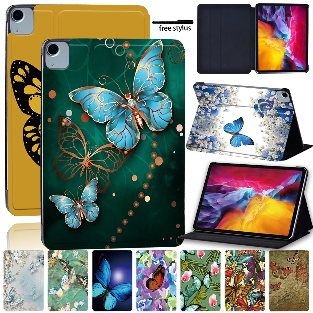 

Protective Case for Apple IPad Air 4 2020 10.9" Shockproof Butterfly Series Leather Stand Flip Tablet Case High Quality Cover