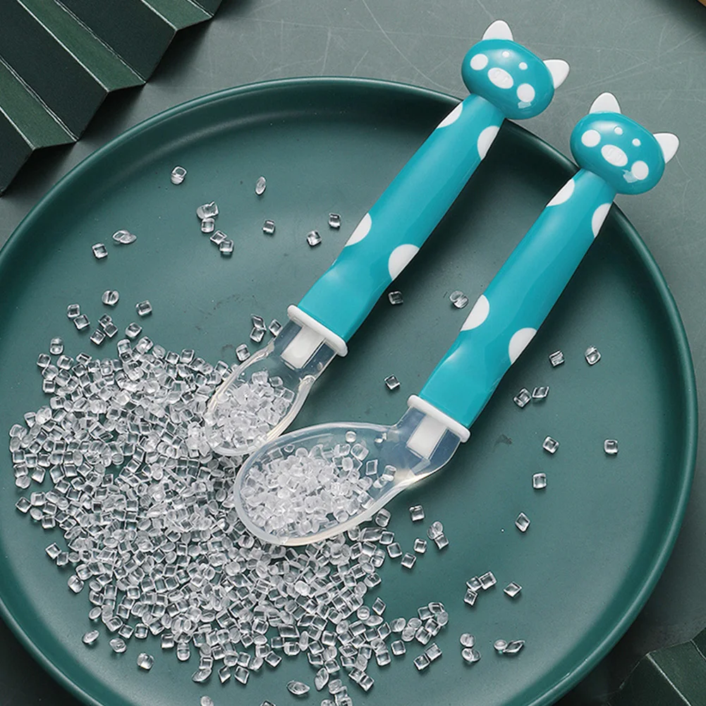

Baby Silicone Spoon Soft Smooth Baby Feeding Tools Gum-Friendly Spoon Set for Infants over 6 Months Care Newborn Accessories
