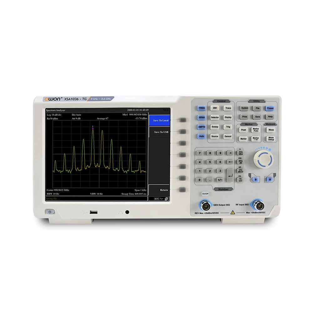 Цифровой анализатор спектра OWON XSA1015TG 10 Гц с ЖК дисплеем 4 дюйма|Осциллографы| |