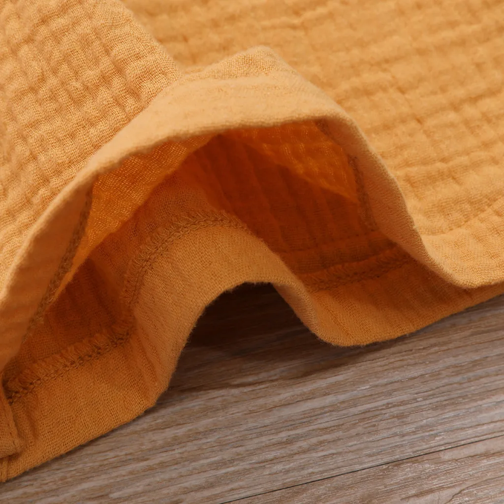 Для маленьких девочек летняя одежда для ясельного возраста из хлопка и льна