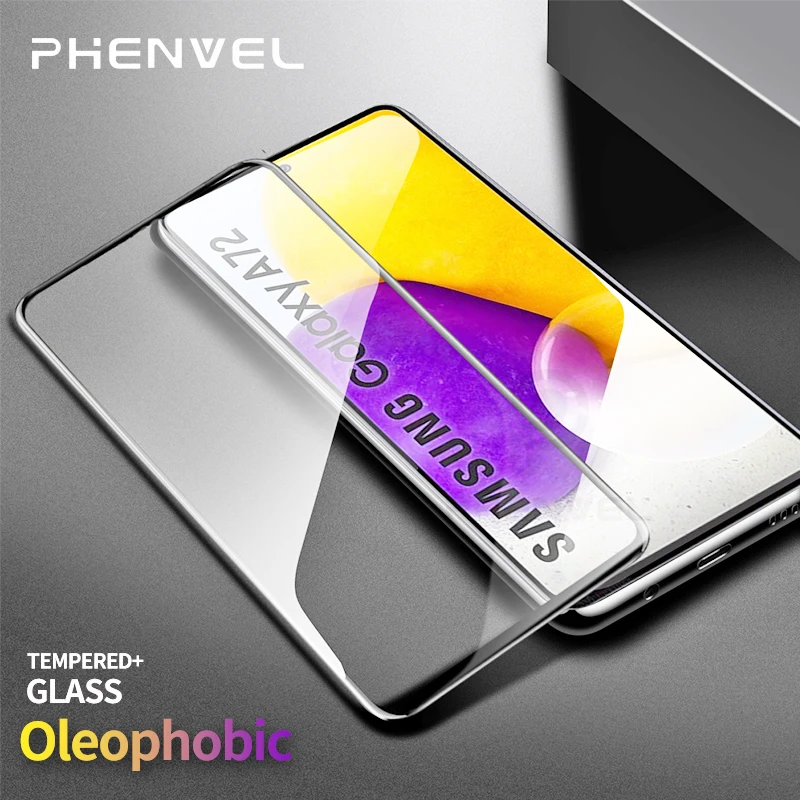 

Oleophobic Tempered Glass Screen Protector For Samsung Galaxy A72 Enhanced Protective Glass