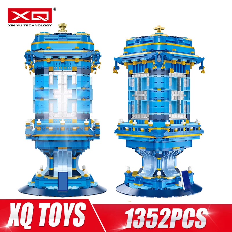 

HB 18001 Creative Toys Chinese Enamel Palace Lantern Model Building Blocks Bricks Assembly Bricks Kids Toys Christmas Gifts