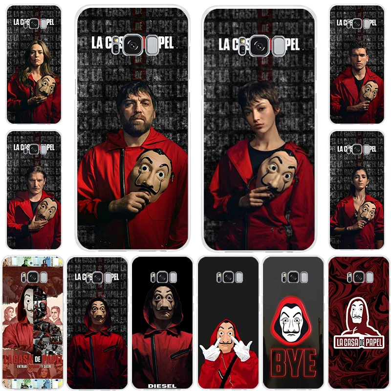 

Spain TV show Money Heist House Paper Silicone Cover for Samsung Galaxy S10 S9plus S10plus S7 S20 S11 S8 S20+ Transparent Case