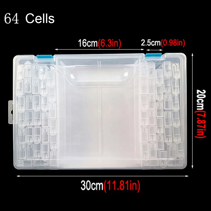 Инструменты для вышивки картин со стразами наборы с 64/56/42/28 ячейками пластиковая