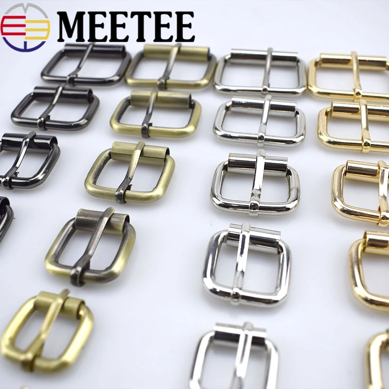 5 шт. Meetee 13-38 мм и металлической отделкой Мешок ремень веб-слайдер отрегулировать ролик контактный пряжки поделки кожаный машина для ремонта аксессуары