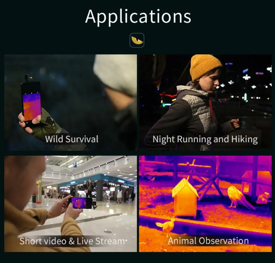 Инфракрасный Тепловизор InfiRay T2-Search наружная камера ночного видения для