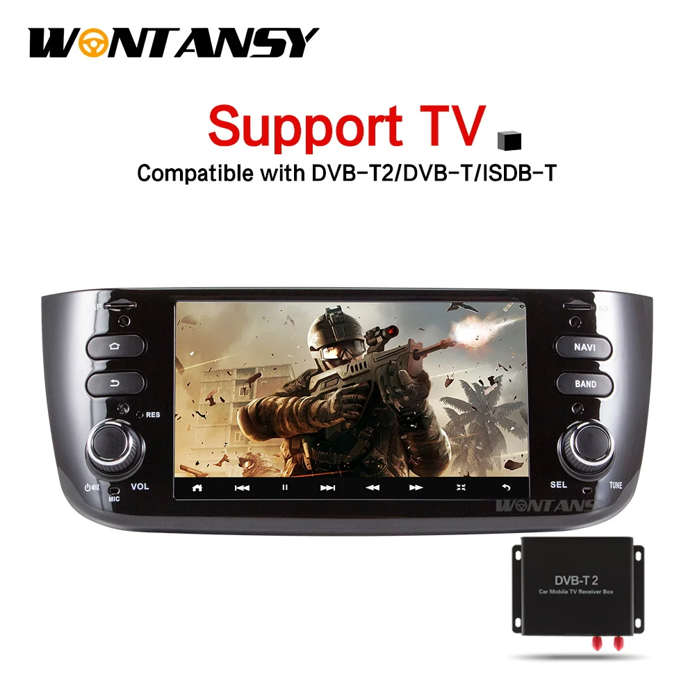 Wontansy android 9 0 автомобильный dvd для Fiat/Linea/Punto 2012 2013 2014 2015 мультимедийный плеер |