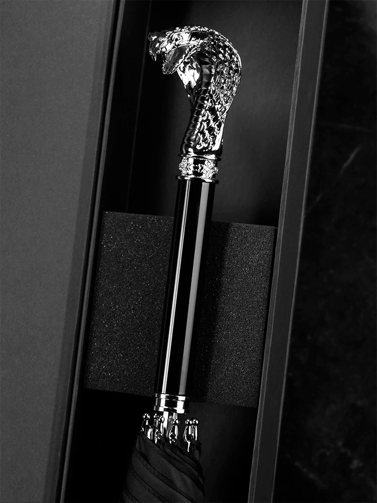 Comprare Ombrello Retrò Di Lusso Automatico Creativo Impermeabile Antivento Ombrelli Lunghi Grande Compatto Esterno Paraguas Rain Gear DF50YS