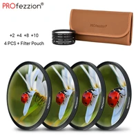 close up filter kit macro camera lens filters with a luxury 4 slots filter pouch 2 4 8 10 diopters for dslr canon nikon sony