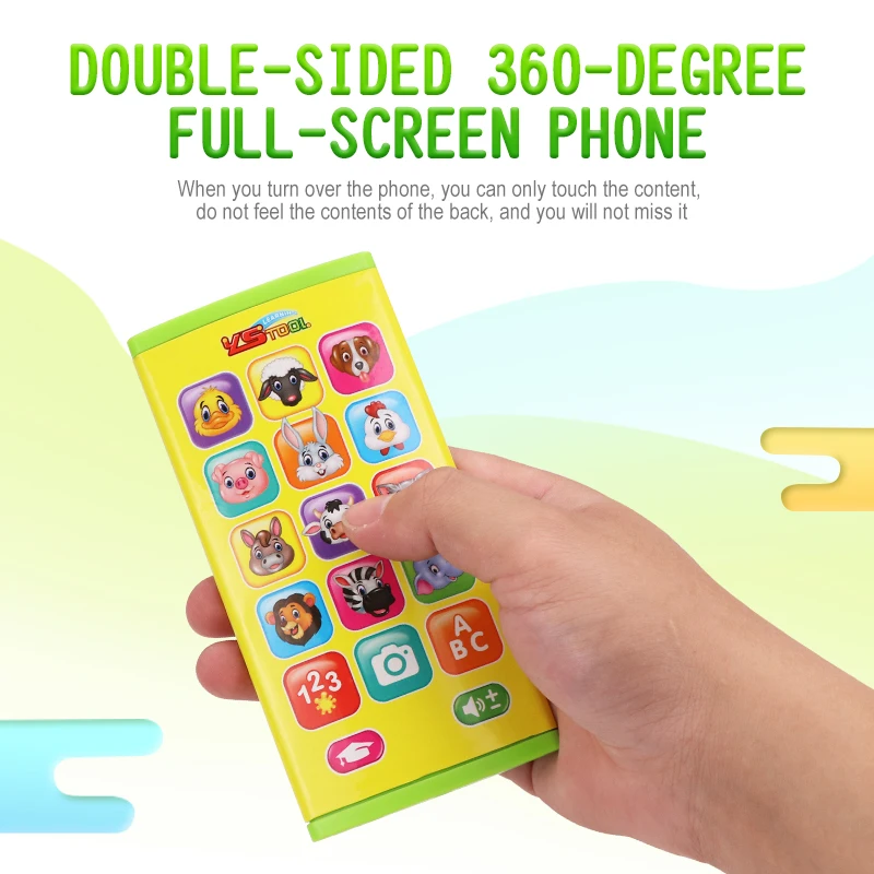 Обучающие игрушки сотовый телефон светодиодный светкой для детей Обучающий