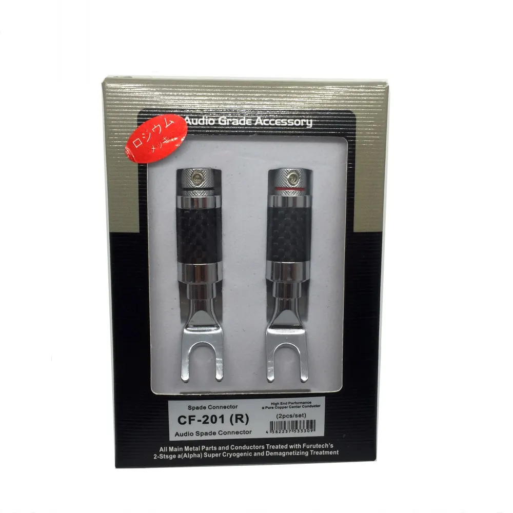 Furutech CF-201(R) Медь родиевое покрытие карбоновая Y лопата оригинальная коробка - Цвет: 2pcs A box