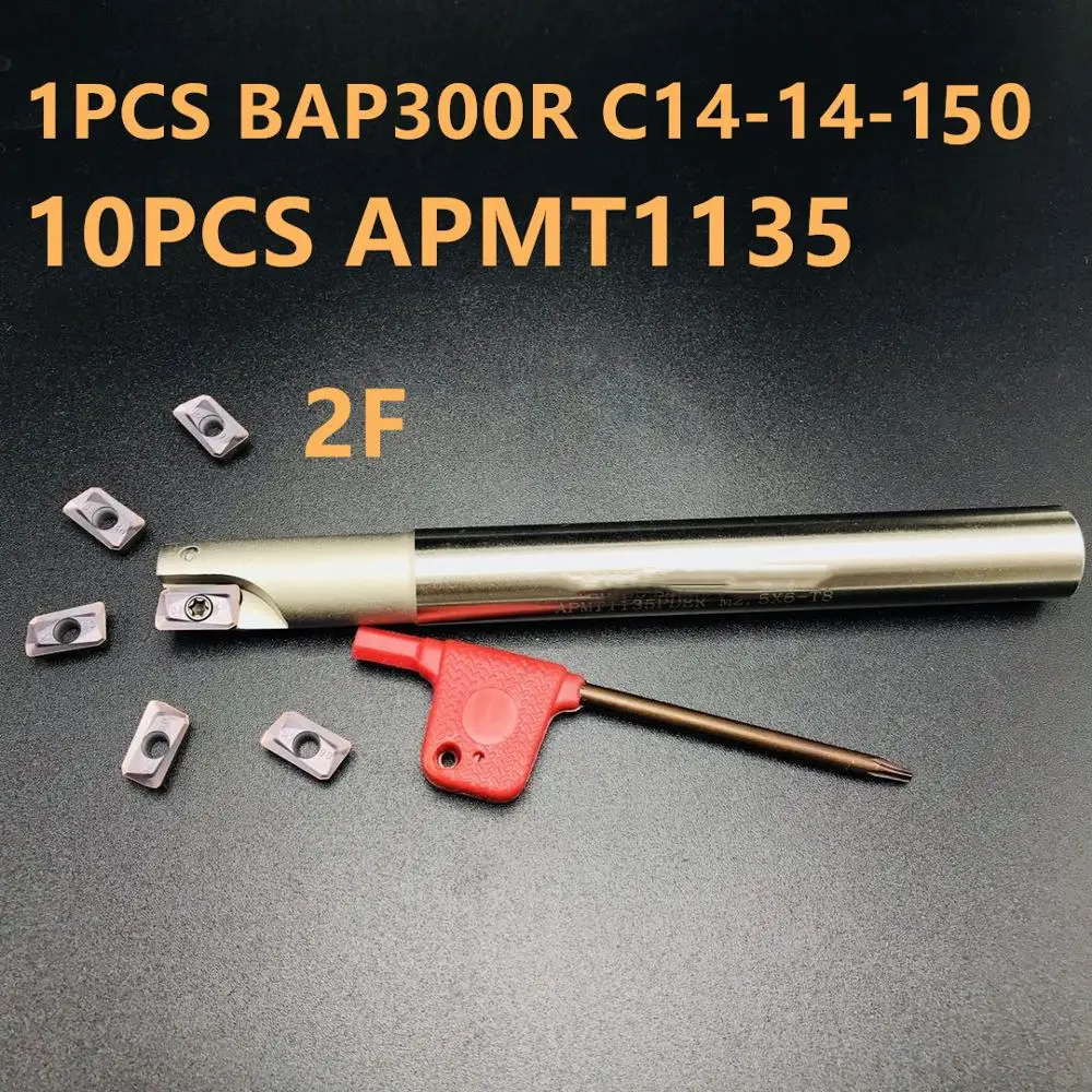 1 шт. фрезерный резец BAP300R с внутренним диаметром и 10 APMT1135 токарный инструмент