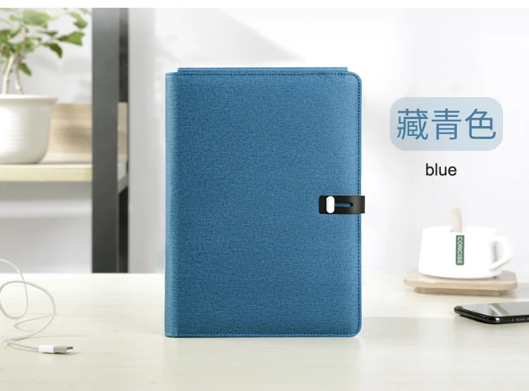 Бизнес Путешествия B5 сумка менеджера портативный padfolio ноутбук с power bank зарядное устройство провода и беспроводной зарядки iPad замок