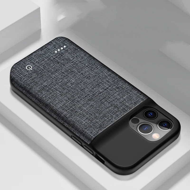 

For iPhone 11 12 Pro Max 12 Mini Charging 6800mAh Battery Charger Case For iPhone X XR Xs Max external Portable Power Bank