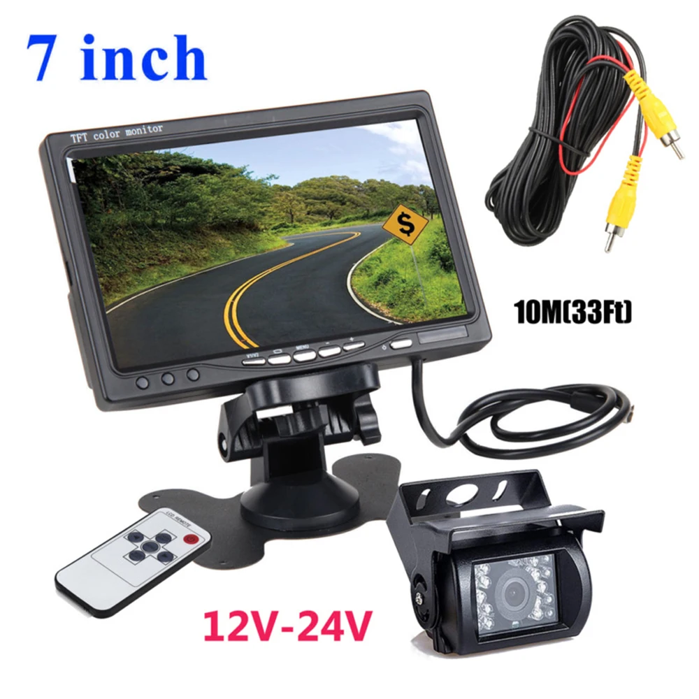 7 inchWired IR Автомобильное зеркало заднего вида монитор автоматическая система
