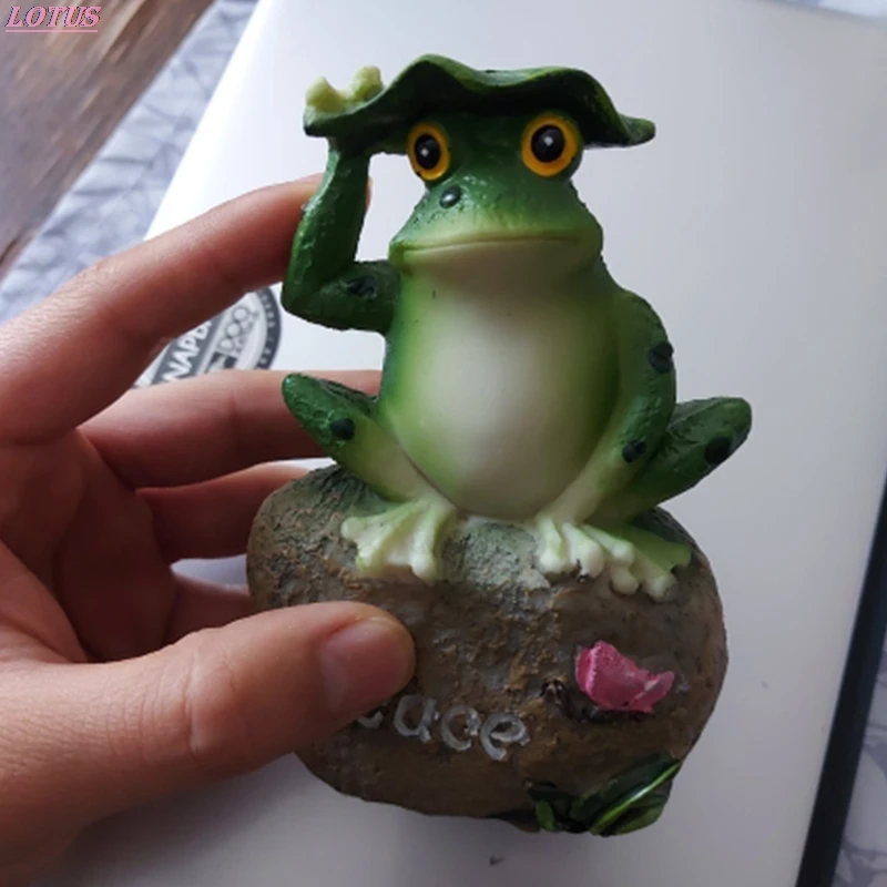 Горячая Распродажа 3 шт. лягушки сад Статуи сидя на каменные скульптуры шланг для