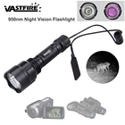 Инфракрасный светодиодный фонарик C8 с функцией ночного видения, 18650 лм, Нм