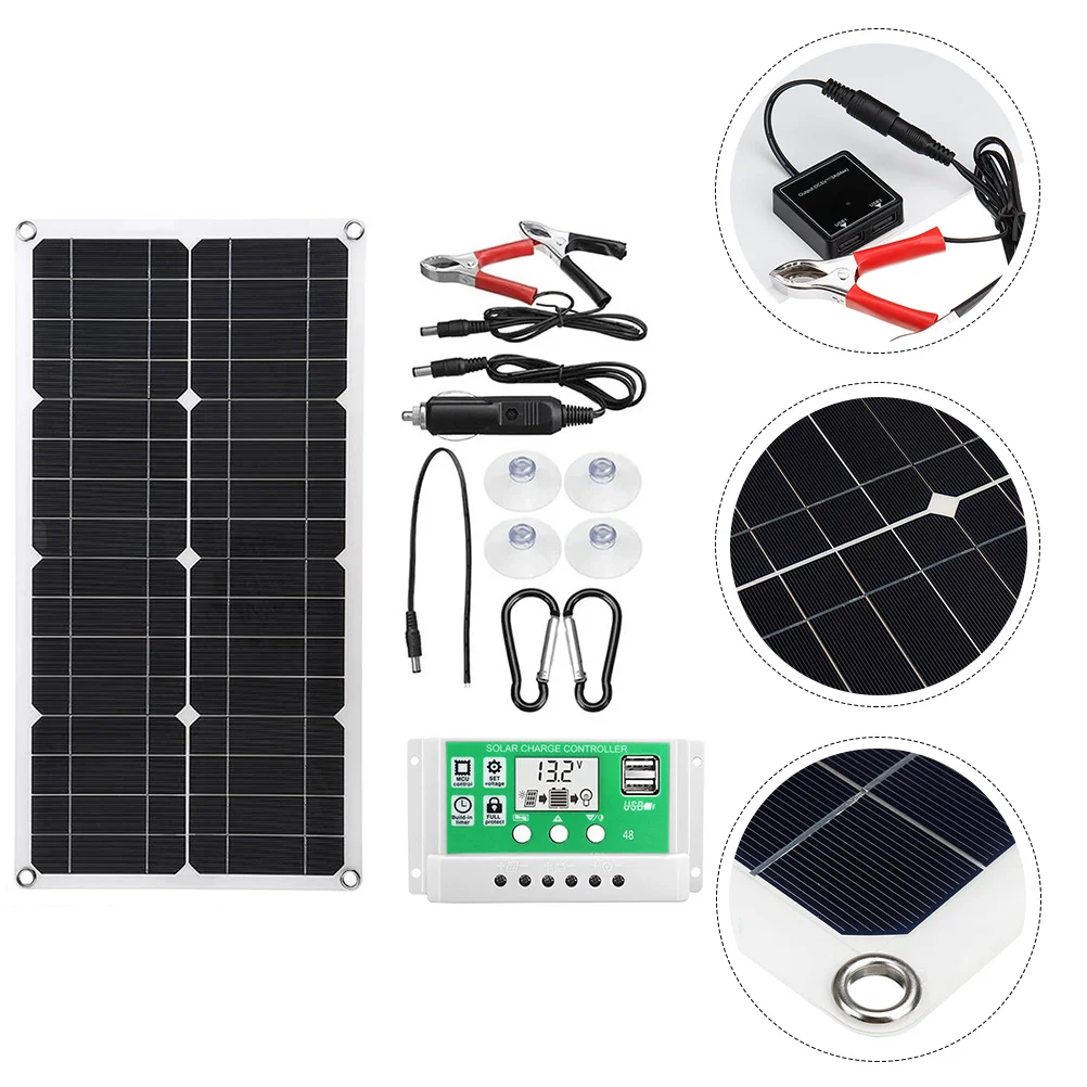 

1 set of Solar Panel Foldable Solar Panel Outdoor Photovoltaic Power Panel