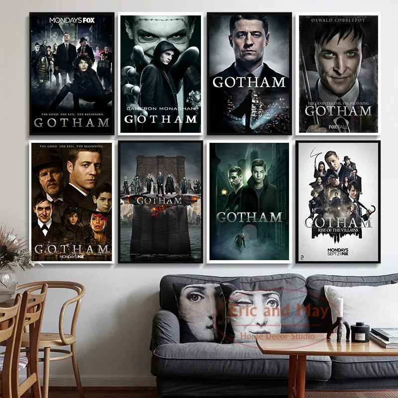Постеры и принты холст Готэм ТВ-серия живопись настенные картины для гостиной