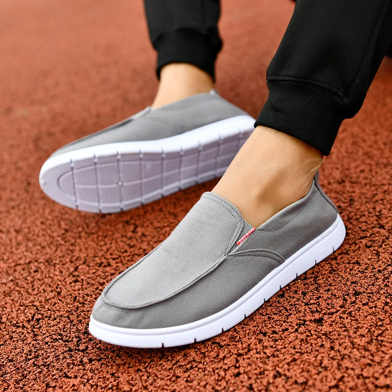 New Loafers Men Casual Shoes Sneakers star Summer Canvas White Anti-Slip Chaussure Homme Comfortable Man Flats | Обувь