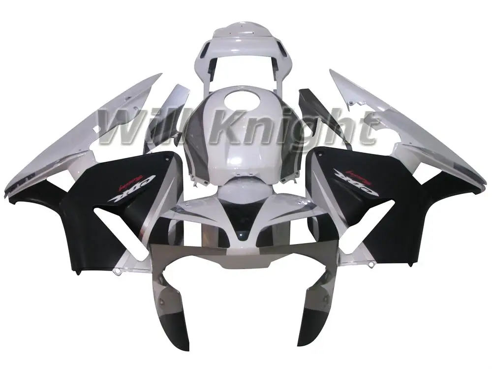 

Черно-белые Серебряные комплекты обтекателей для Honda CBR600 F5 2003 2004