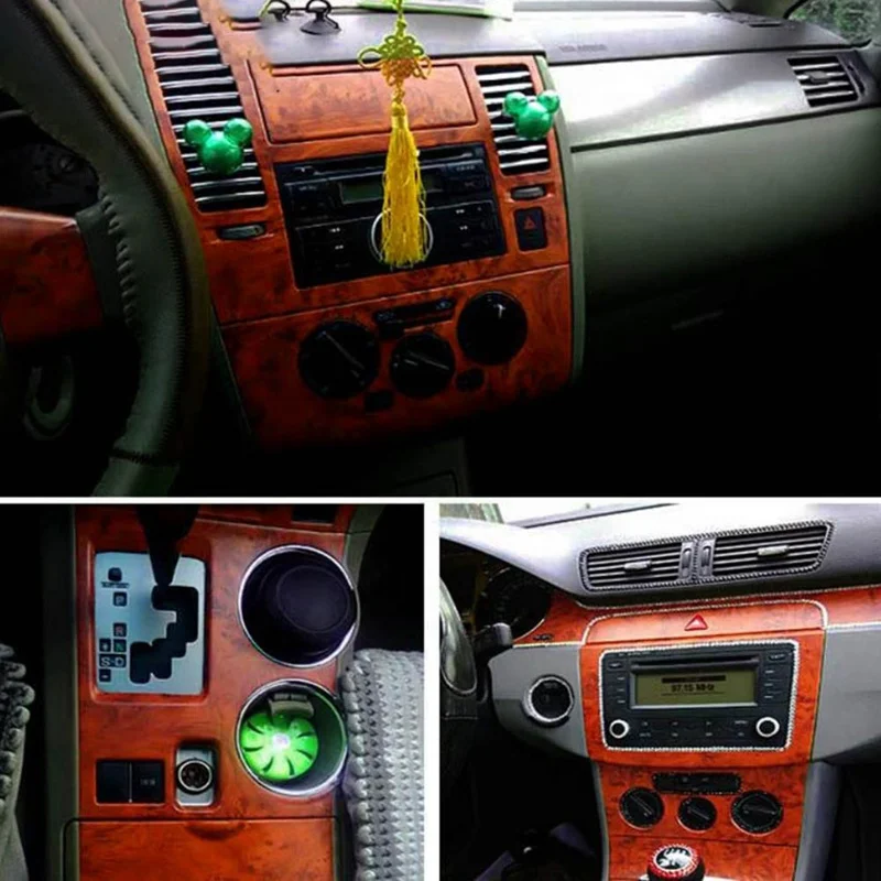 

30*100cm Car Vinyl Wood Grain Film Wrap Auto Interior Waterproof Decoration Sticker Car-Styling Accessories