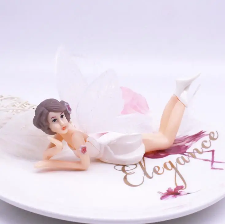 

3 Pcs/set Cute Flying Flower Fairy Garden DIY Miniature Angel Flower Ornaments Party Decoration Cake Topper Cake Decor Supplies