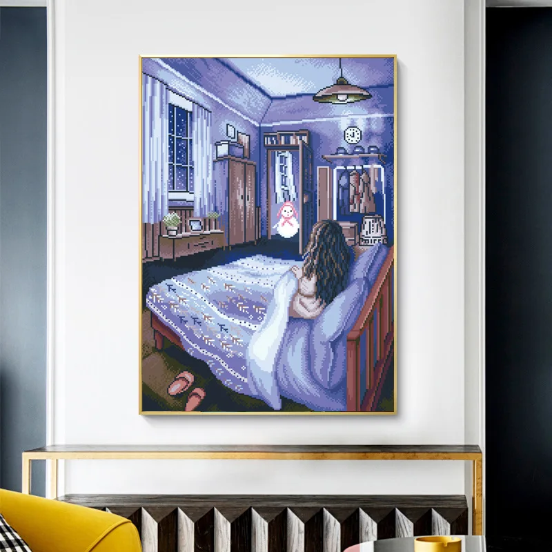 Набор для вышивки сделай сам наборы крестиком 11CT 100% Точная печать DMC холщовых