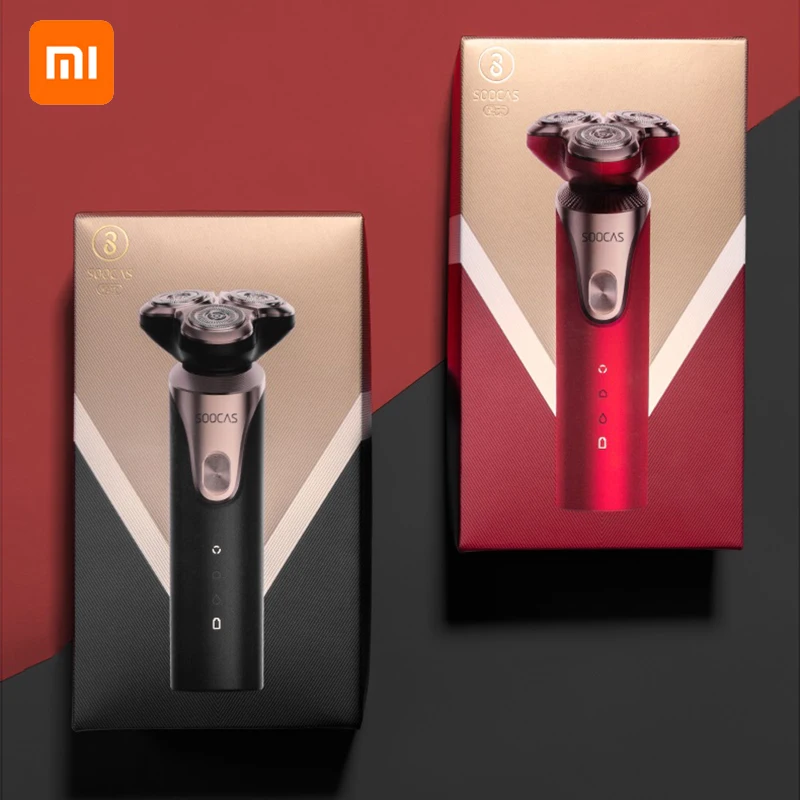 Xiaomi SOOCAS S3 мужская электробритва 3D бороды бритва Type-C перезаряжаемые машины с