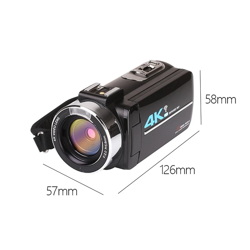 Беспроводная видеокамера 4K с 48-мегапиксельной 1080P HD 16X Zoom Anti-Shake DV камерой