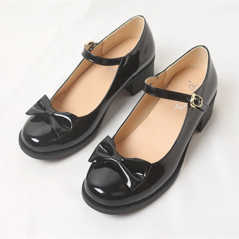 Women Shoes Japanese Style Lolita Shoes Cosplay Maid JK Shoes Vintage Soft Plus Size 41 Platform Shoes Student Mary Jane Shoes