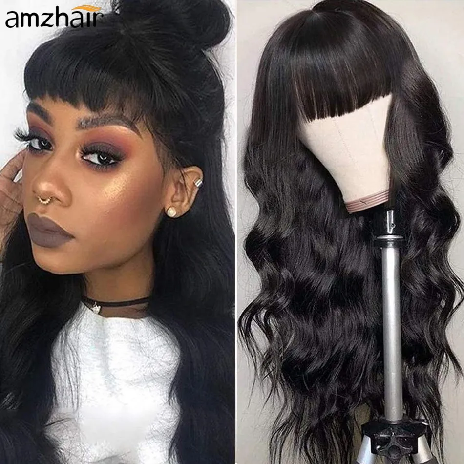 Недорогие перуанские парики из человеческих волос с волнистым кружевом спереди