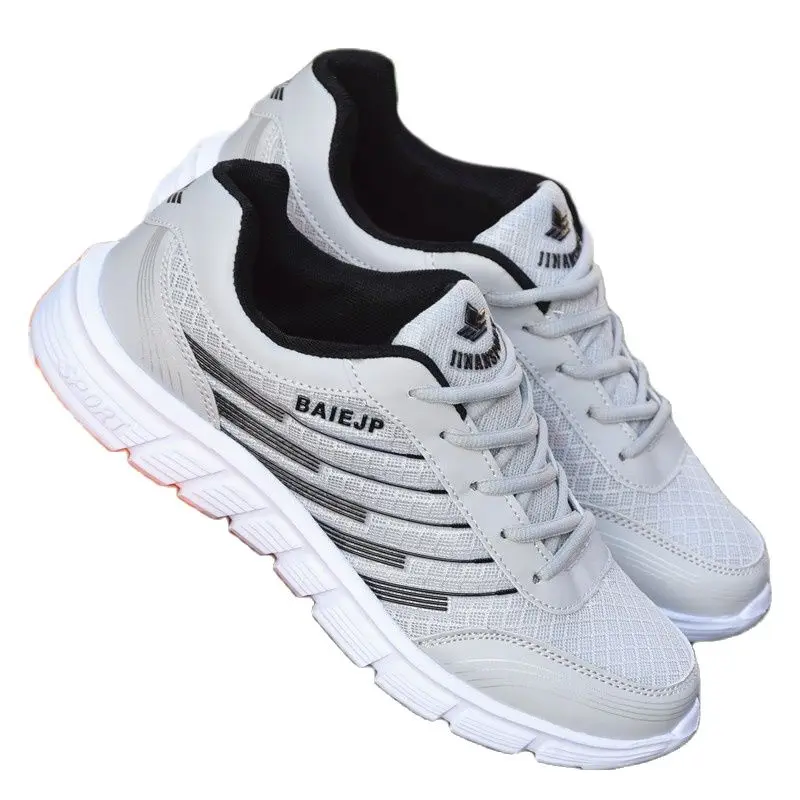 Новинка Мужская повседневная обувь из сетчатого материала на шнуровке Легкие