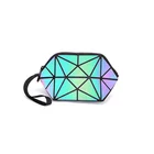 Сумка-кошелек в Корейском стиле, со светящимся неправильным цветом, полупрозрачная, с геометрическим узором из ромбов