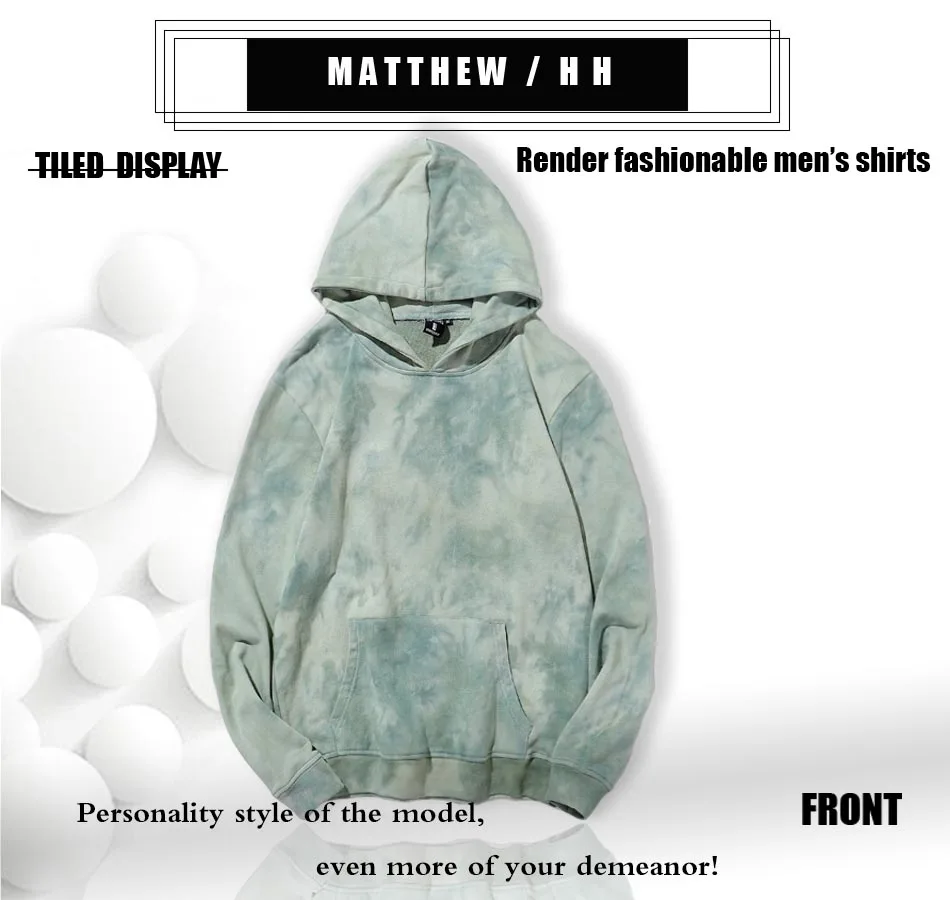 

2020 MATTHEW/HH Autumn men Hoodie long sleeve Hoodie male green Hoodie campus streetwear casual fashion S004